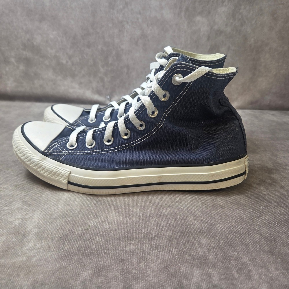 Converse Chuck Taylor All Star High Top Navy Blue Canvas Sneakers Women 7